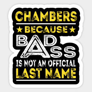 CHAMBERS Sticker